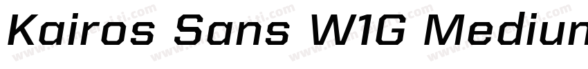 Kairos Sans W1G Medium字体转换